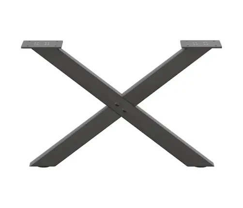 Kafijas Galdiņa Kājas, 2 Gab., X-Veida, Antracīta Krāsā, 50X(30-31) Cm, Tērauds Vidaxl