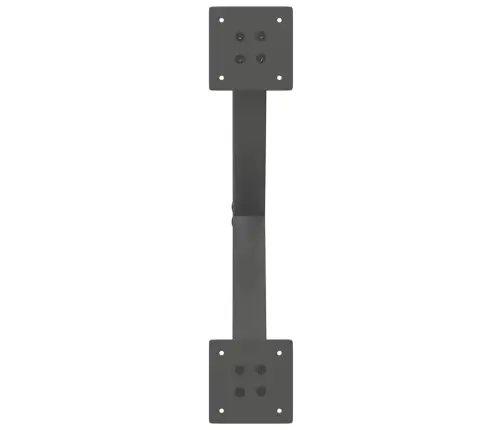 Kafijas Galdiņa Kājas, 2 Gab., X-Veida, Antracīta Krāsā, 50X(30-31) Cm, Tērauds Vidaxl