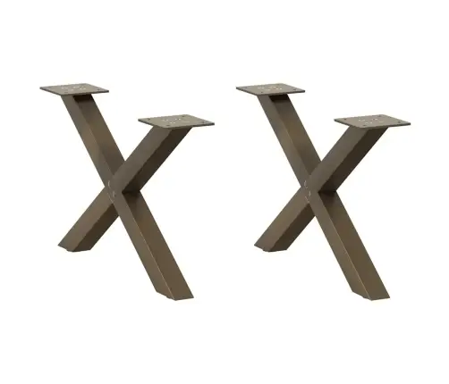 Kohvilaua Jalad X-Kujulised, 2 Tk, Naturaalne Teras, 50 X (30–31) cm Teras