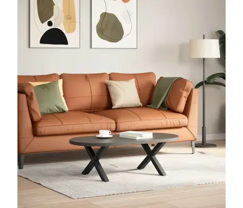 Kafijas Galdiņa Kājas, 2 Gab., X-Veida, Melnas, 60X(30-31) Cm, Tērauds Vidaxl