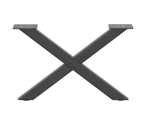 Kafijas Galdiņa Kājas, 2 Gab., X-Veida, Antracīta Krāsā, 60X(30-31) Cm, Tērauds Vidaxl