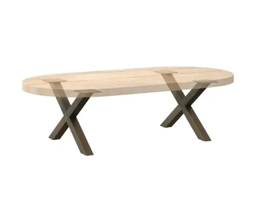 Kohvilaua Jalad X-Kujulised 2 Tk, Naturaalne Teras, 60 X (30–31) cm Teras