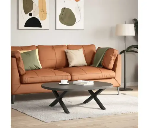 Kafijas Galdiņa Kājas, 2 Gab., X-Veida, Melnas, 70X(30-31) Cm, Tērauds Vidaxl