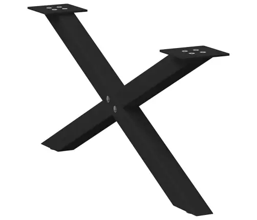 Kafijas Galdiņa Kājas, 2 Gab., X-Veida, Melnas, 70X(30-31) Cm, Tērauds Vidaxl