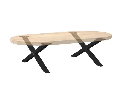 Kafijas Galdiņa Kājas, 2 Gab., X-Veida, Melnas, 70X(30-31) Cm, Tērauds Vidaxl