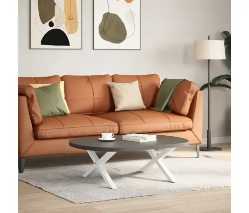 Kafijas Galdiņa Kājas, 2 Gab., X-Veida, Baltas, 70X(30-31) Cm, Tērauds Vidaxl