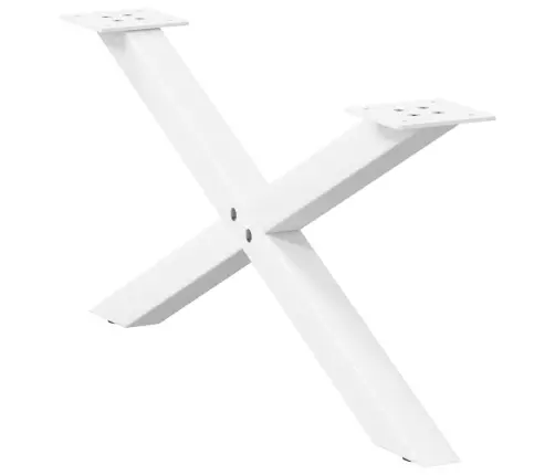 Kafijas Galdiņa Kājas, 2 Gab., X-Veida, Baltas, 70X(30-31) Cm, Tērauds Vidaxl