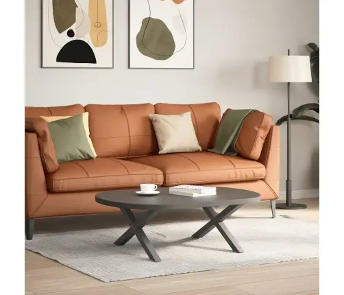 Kafijas Galdiņa Kājas, 2 Gab., X-Veida, Antracīta Krāsā, 70X(30-31) Cm, Tērauds Vidaxl