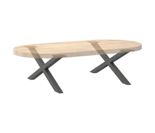 Kafijas Galdiņa Kājas, 2 Gab., X-Veida, Antracīta Krāsā, 70X(30-31) Cm, Tērauds Vidaxl