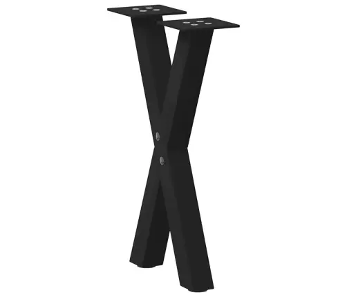 Kafijas Galdiņa Kājas, 2 Gab., X-Veida, Melnas, 28X(42-43) Cm, Tērauds Vidaxl