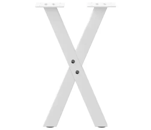 Kavos Staliuko Kojelės, X Formos, 2 Vnt., Baltos, 28X(42-43) cm Plienas