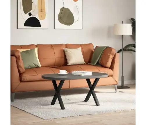 Kafijas Galdiņa Kājas, 2 Gab., X-Veida, Melnas, 50X(42-43) Cm, Tērauds Vidaxl