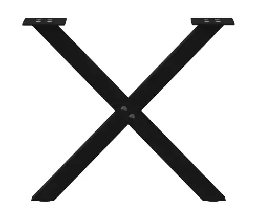 Kafijas Galdiņa Kājas, 2 Gab., X-Veida, Melnas, 50X(42-43) Cm, Tērauds Vidaxl
