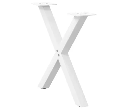 Kafijas Galdiņa Kājas, 2 Gab., X-Veida, Baltas, 50X(42-43) Cm, Tērauds Vidaxl