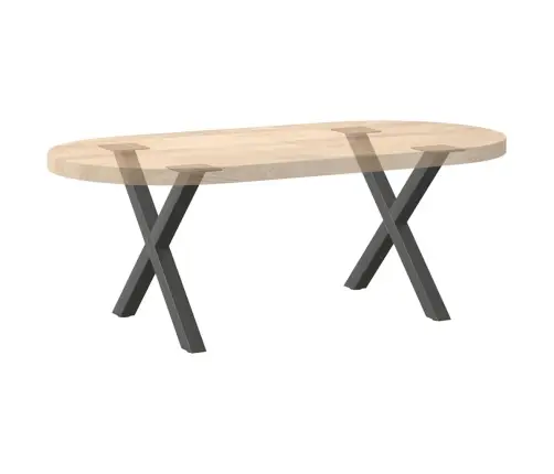 Kafijas Galdiņa Kājas, 2 Gab., X-Veida, Antracīta Krāsā, 50X(42-43) Cm, Tērauds Vidaxl