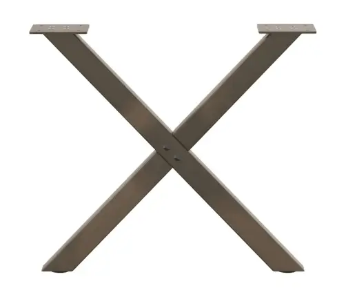 Kafijas Galdiņa Kājas, 2 Gab., X-Veida, Dabīgs Tērauds, 50X(42-43) Cm Vidaxl