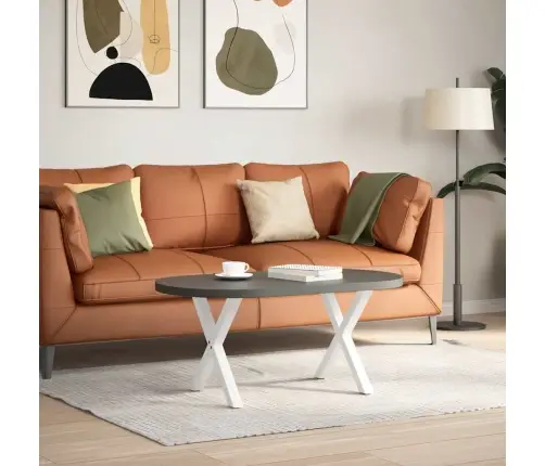 Kafijas Galdiņa Kājas, 2 Gab., X-Veida, Baltas, 60X(42-43) Cm, Tērauds Vidaxl