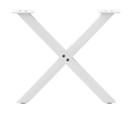 Kafijas Galdiņa Kājas, 2 Gab., X-Veida, Baltas, 60X(42-43) Cm, Tērauds Vidaxl