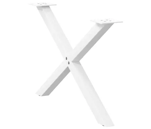 Kafijas Galdiņa Kājas, 2 Gab., X-Veida, Baltas, 70X(42-43) Cm, Tērauds Vidaxl