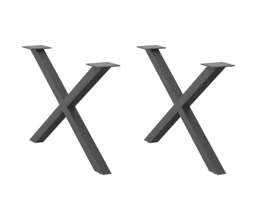 Kohvilaua Jalad, X-Kujulised, 2 Tk, Antratsiithall, 70 X (42–43) cm Teras