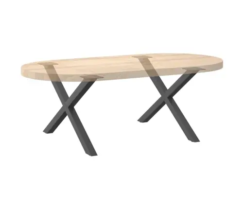 Kohvilaua Jalad, X-Kujulised, 2 Tk, Antratsiithall, 70 X (42–43) cm Teras