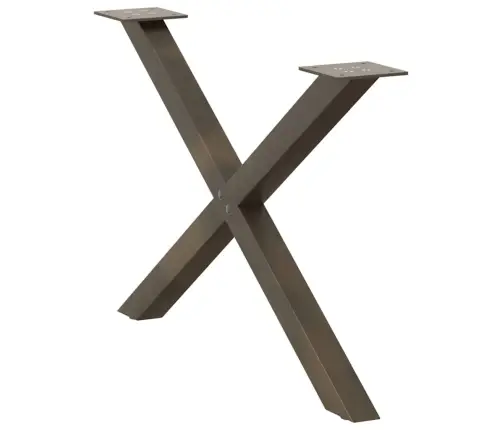 Kohvilaua Jalad X-Kujulised 2 Tk, Naturaalne Teras, 70 X (42–43) cm Teras