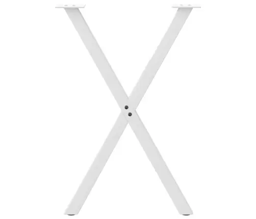 Söögilaua Jalad, X-Kujulised, 2 Tk, Valged, 60 X (72–73) cm Teras
