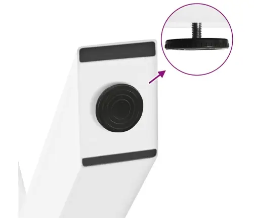 Söögilaua Jalad, X-Kujulised, 2 Tk, Valged, 60 X (72–73) cm Teras