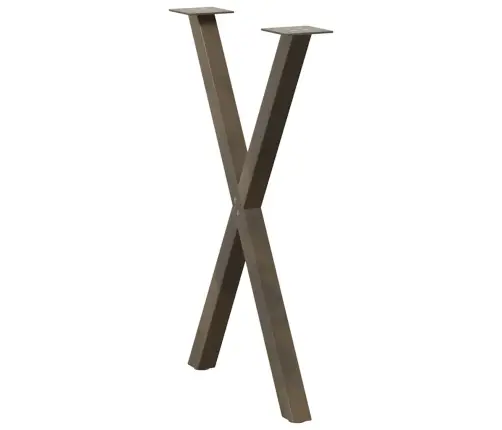 Söögilaua Jalad, 2 Tk, X-Kujulised, Naturaalne Teras, 60 X (72–73) cm Teras