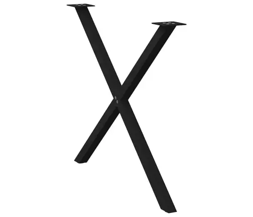 Söögilaua Jalad, X-Kujulised, 2 Tk, Mustad, 90 X (72–73) cm Teras