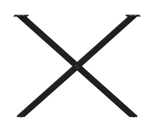 Söögilaua Jalad, X-Kujulised, 2 Tk, Mustad, 90 X (72–73) cm Teras