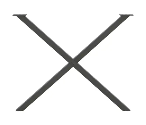 Valgomojo Stalo Kojos, 2 Vnt., Antracito Spalvos, 90X(72-73) cm Plienas