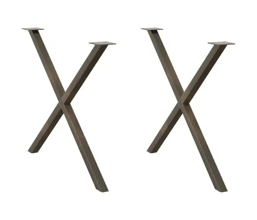 Söögilaua Jalad X-Kujulised 2 Tk, Naturaalne Teras, 90 X (72–73) cm Teras