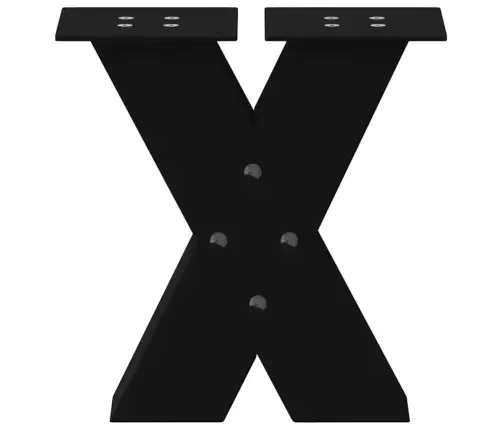 Kafijas Galdiņa Kājas, 2 Gab., X-Veida, Melnas, 30X(30-31) Cm, Tērauds Vidaxl