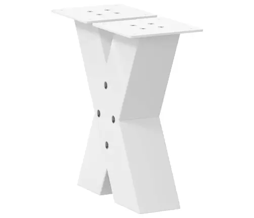 Kafijas Galdiņa Kājas, 2 Gab., X-Veida, Baltas, 30X(30-31) Cm, Tērauds Vidaxl