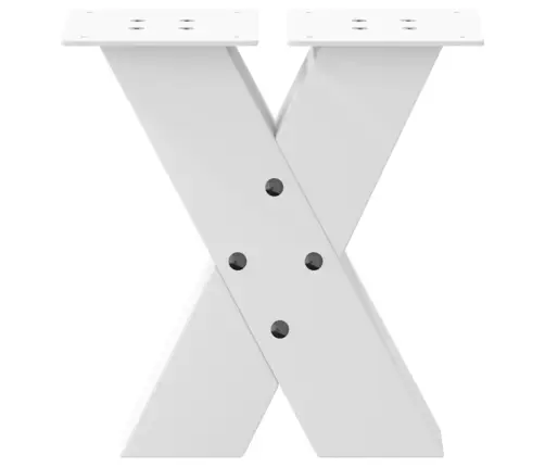 Kafijas Galdiņa Kājas, 2 Gab., X-Veida, Baltas, 30X(30-31) Cm, Tērauds Vidaxl