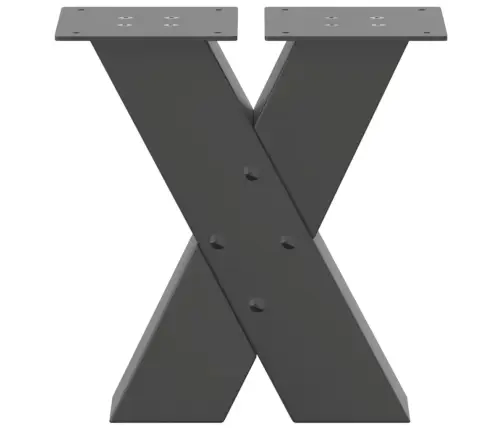 Kafijas Galdiņa Kājas, 2 Gab., X-Veida, Antracīta Krāsā, 30X(30-31) Cm, Tērauds Vidaxl