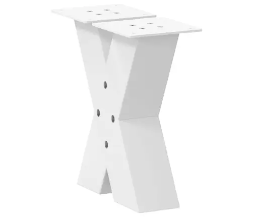 Kafijas Galdiņa Kājas, 2 Gab., X-Veida, Baltas, 40X(30-31) Cm, Tērauds Vidaxl