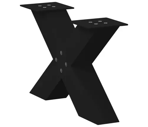 Kafijas Galdiņa Kājas, 2 Gab., X-Veida, Melnas, 50X(30-31) Cm, Tērauds Vidaxl