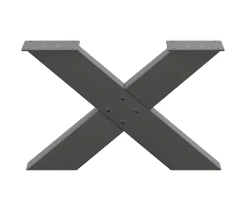 Kafijas Galdiņa Kājas, 2 Gab., X-Veida, Antracīta Krāsā, 50X(30-31) Cm, Tērauds Vidaxl