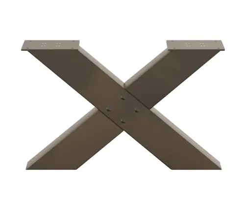 Kafijas Galdiņa Kājas, X-Veida, 2 Gab., Dabīgs Tērauds, 50X(30-31) Cm Vidaxl