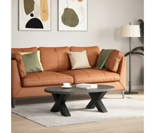 Kafijas Galdiņa Kājas, 2 Gab., X-Veida, Melnas, 60X(30-31) Cm, Tērauds Vidaxl