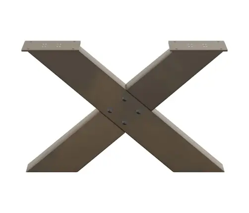 Kafijas Galdiņa Kājas, 2 Gab., X-Veida, Dabīgs Tērauds, 60X(30-31) Cm Vidaxl