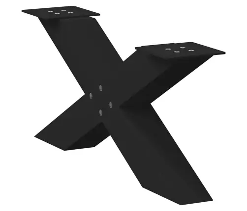 Kafijas Galdiņa Kājas, 2 Gab., X-Veida, Melnas, 70X(30-31) Cm, Tērauds Vidaxl