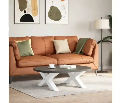 Kafijas Galdiņa Kājas, 2 Gab., X-Veida, Baltas, 70X(30-31) Cm, Tērauds Vidaxl