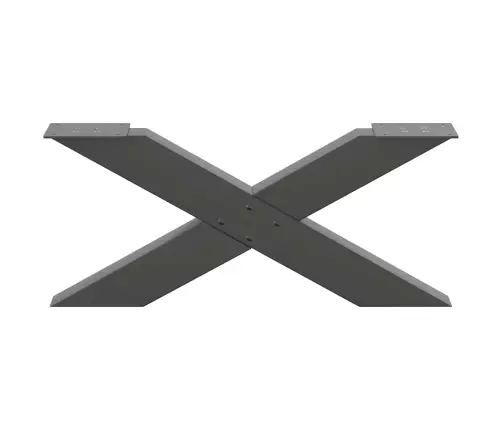 Kafijas Galdiņa Kājas, 2 Gab., X-Veida, Antracīta Krāsā, 70X(30-31) Cm, Tērauds Vidaxl