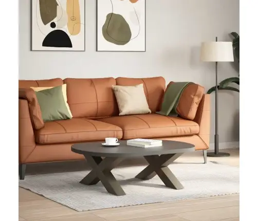 Kafijas Galdiņa Kājas, X-Veida, 2 Gab., Dabīgs Tērauds, 70X(30-31) Cm Vidaxl