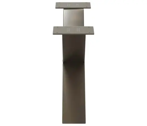 Kafijas Galdiņa Kājas, X-Veida, 2 Gab., Dabīgs Tērauds, 70X(30-31) Cm Vidaxl