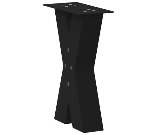 Kafijas Galdiņa Kājas, 2 Gab., X-Veida, Melnas, 28X(42-43) Cm, Tērauds Vidaxl