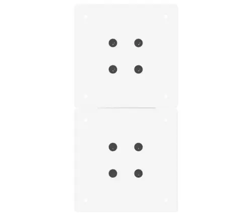 Kafijas Galdiņa Kājas, 2 Gab., X-Veida, Baltas, 28X(42-43) Cm, Tērauds Vidaxl